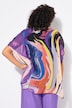 Chiffon-tunika, tolags, rund hals, halve ermer