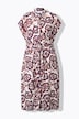 Floral Cap Sleeve Button Down Dress