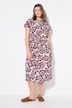 Floral Cap Sleeve Button Down Dress