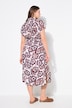 Floral Cap Sleeve Button Down Dress