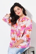 Bluse, lige pasform, batik-pritn, pailletter
