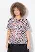T-Shirt, Leomuster, Classic, Rundhals, Halbarm
