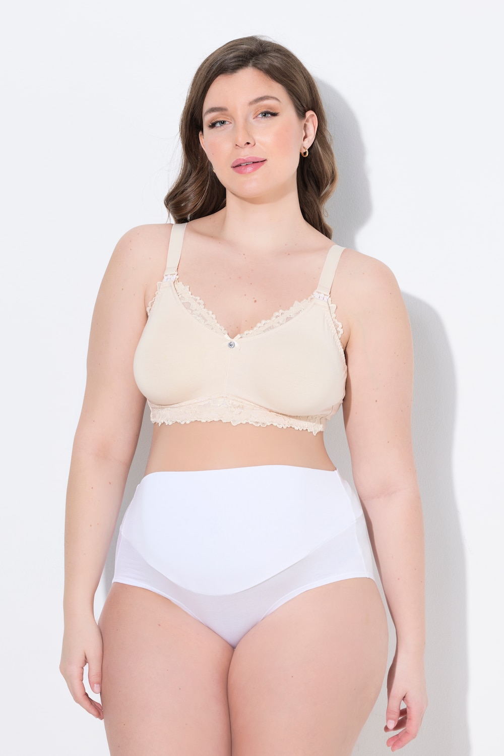 Große Größen Bellieva Still-BH, Damen, beige, Größe: 115F, Baumwolle/Synthetische Fasern, Ulla Popken
