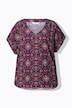 Blouseshirt, oversized, mandala-print, V-hals