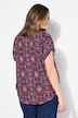 Blouseshirt, oversized, mandala-print, V-hals