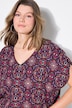 Blouseshirt, oversized, mandala-print, V-hals