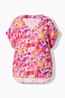 Blusenshirt, oversized, Flower-Print, V-Ausschnitt