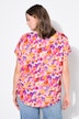 Blusenshirt, oversized, Flower-Print, V-Ausschnitt