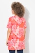 Longshirt, patchprint, A-lijn, V-hals, korte mouw
