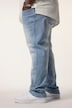 Jean STHUGE ventre confort, denim délavé, coupe Modern Straight Fit 5 poches - jusqu'à la taille 74