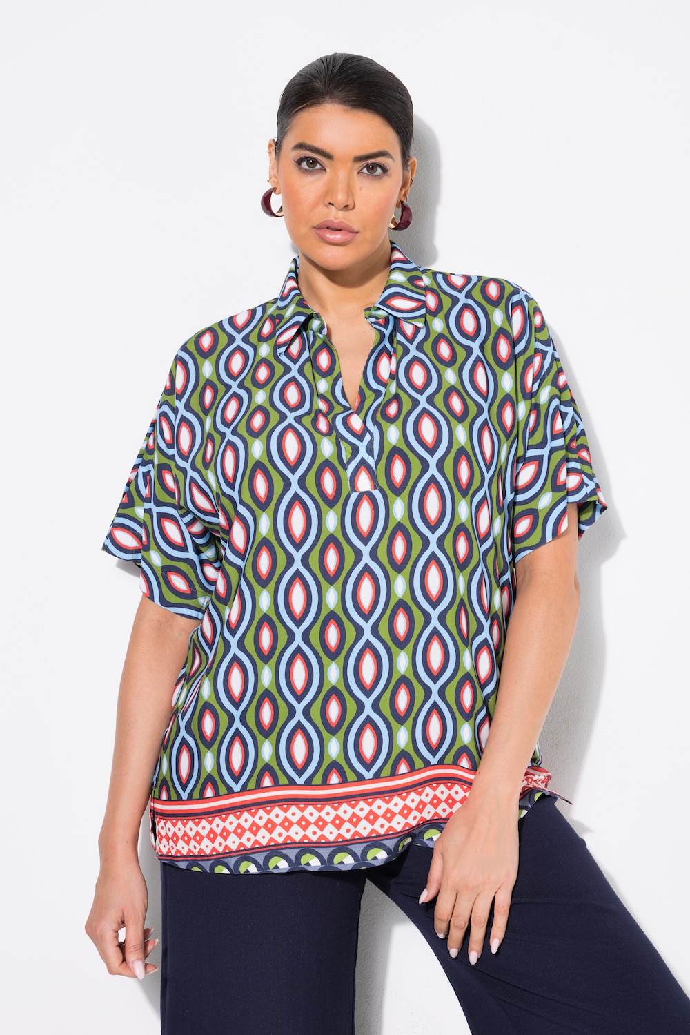 Große Größen Bluse, Damen, grün, Größe: 58/60, Viskose, Ulla Popken