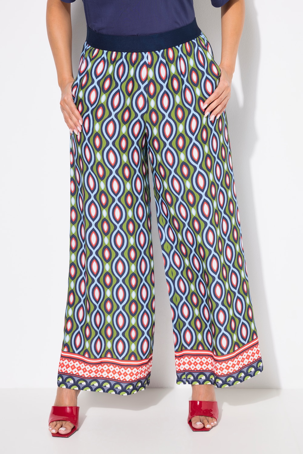 Große Größen Hose, Damen, grün, Größe: 62/64, Viskose, Ulla Popken