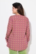 Bluse, A-form, blomsterprint, lange ærmer