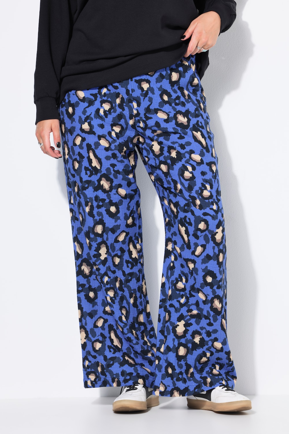 Thumbnail - Große Größen Hose, Damen, blau, Größe: 48, Baumwolle, Studio Untold