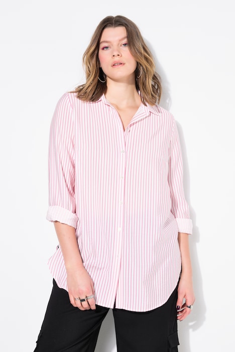 Pinstripe Button Down Blouse