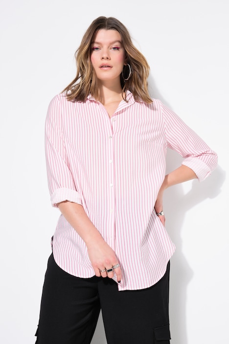 Pinstripe Button Down Blouse