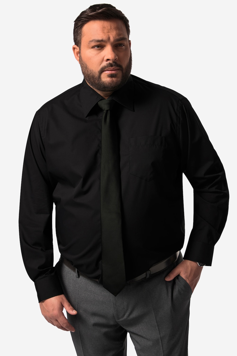 Men+ Businesshemd, Langarm, Easy Care, Vario-Kragen, Comfort Fit, bis 8 XL