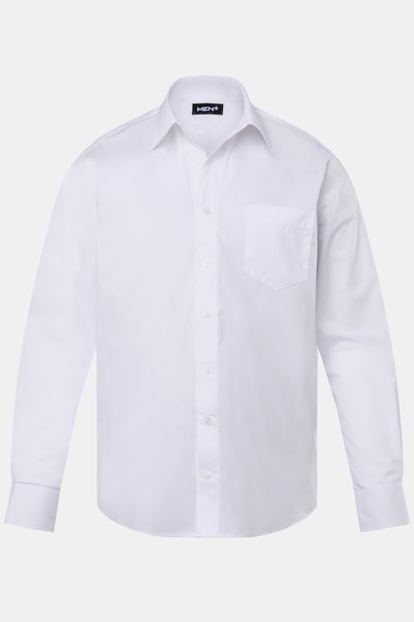 Chemise de ville Men+ à manches longues et col ajustable, matière EasyCare, coupe Comfort Fit - jusqu'au 8 XL