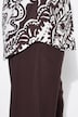 Blusa, Paisley, escote en V, pliegues decorativos, media manga