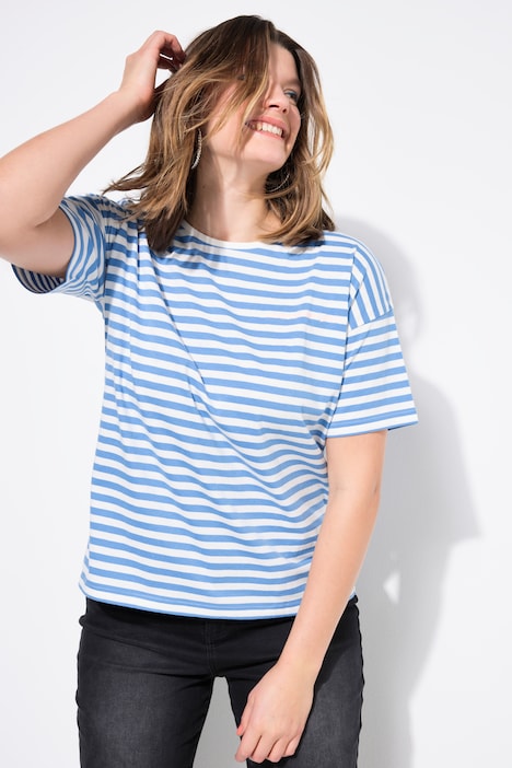 Striped City Embroidered Short Sleeve Tee