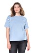 Tričko, oversize, pruhy, výšivka