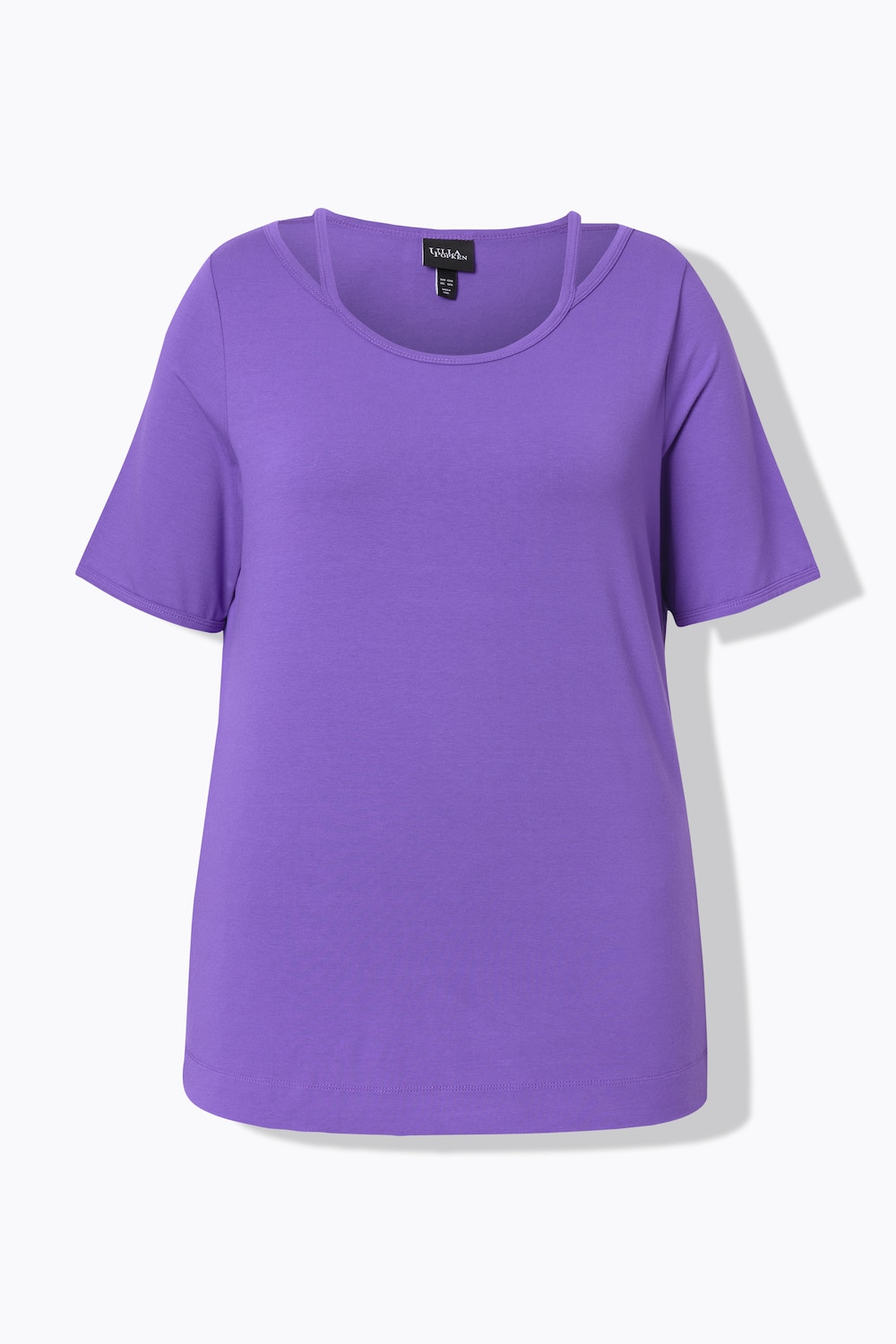 Stora storlekar T-shirt, Dam, lila, storlek: 50/52, Viskos, Ulla Popken