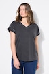 Oversized studded acid-washed T-shirt