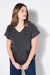 Oversized studded acid-washed T-shirt