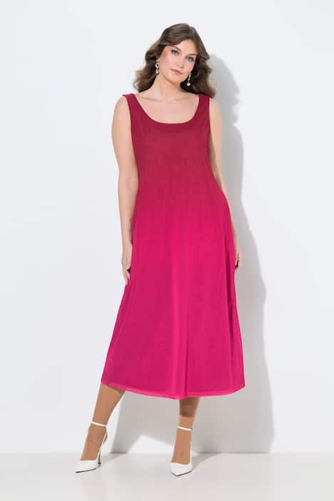 Kleid, ärmellose A-Linie, Mesh, Farbverlauf