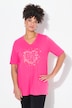 T-shirt, A-linjemodell, hjärtprint