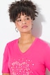 T-shirt, A-linjemodell, hjärtprint
