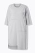 3/4-sleeve open edge sweatshirt dress
