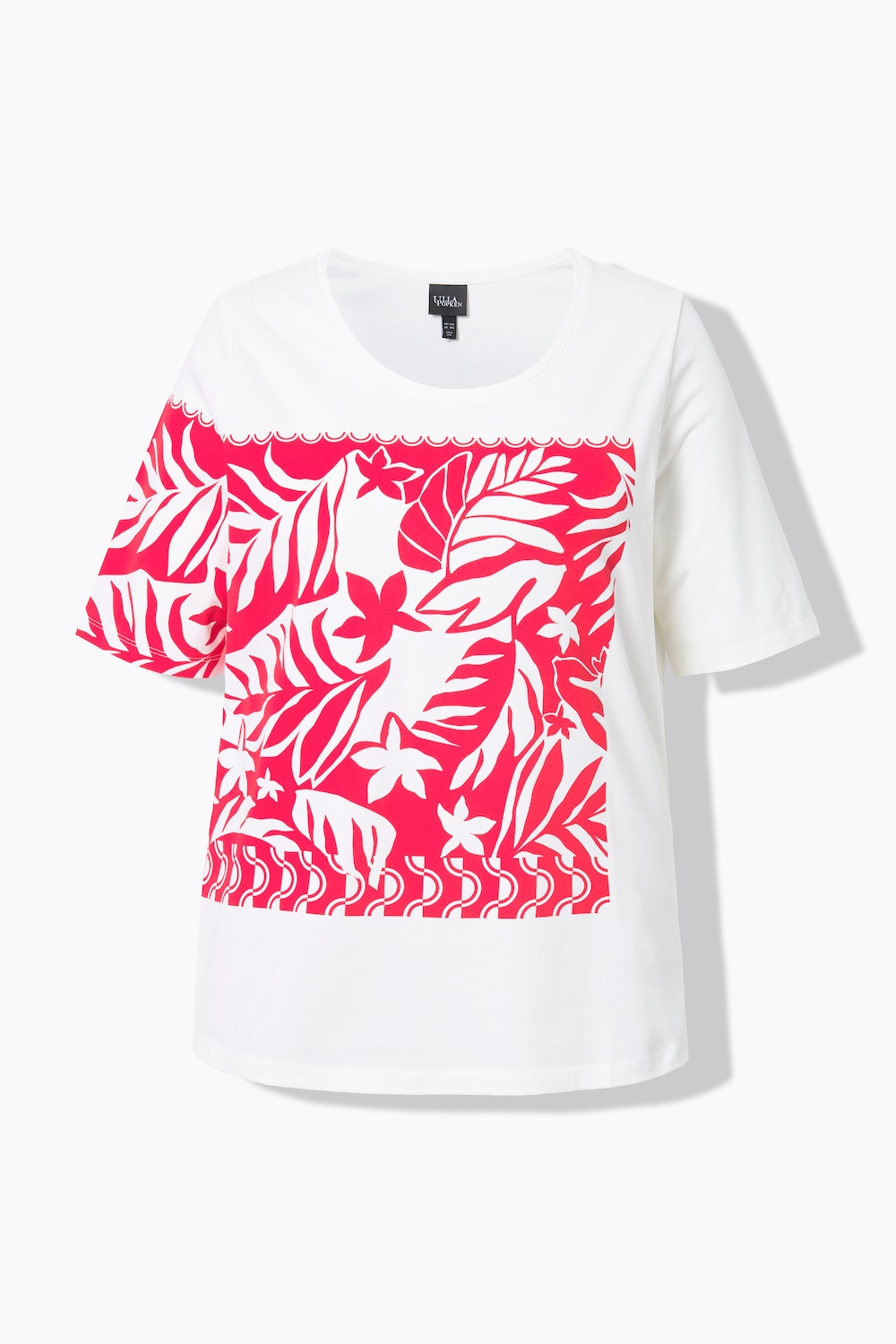Stora storlekar T-shirt, Dam, vit, storlek: 50/52, Bomull, Ulla Popken
