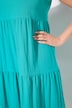 Stufen-Maxikleid, A-Linie, V-Ausschnitt, ärmellos