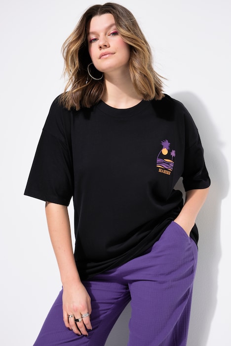 T-shirt dal taglio oversize con stampa sul retro