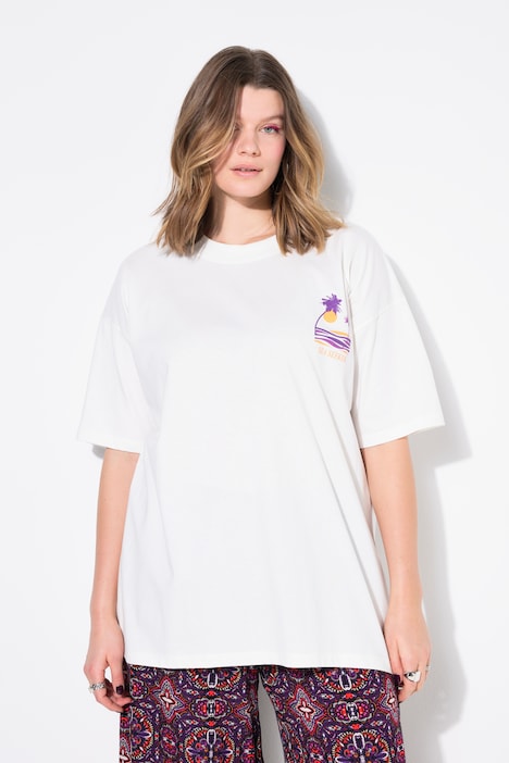 T-shirt dal taglio oversize con stampa sul retro