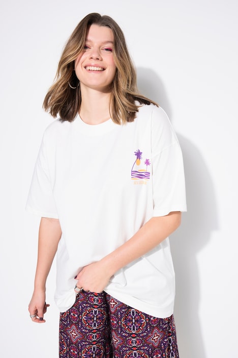 T-shirt dal taglio oversize con stampa sul retro