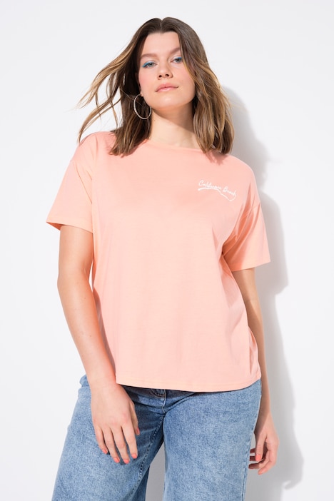 T-Shirt, oversized, Puff-Print auf dem Rücken