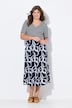 OEKO-TEX half-sleeve V-neck jersey dress