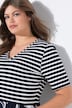 OEKO-TEX half-sleeve V-neck jersey dress