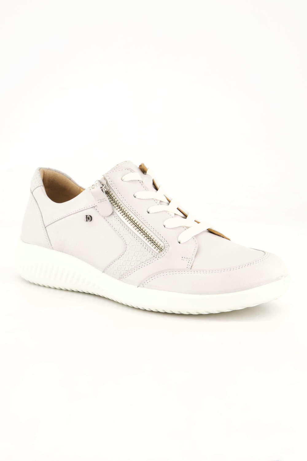 Jomos Leder-Sneaker, Damen, beige, Größe: 44, Leder, Ulla Popken