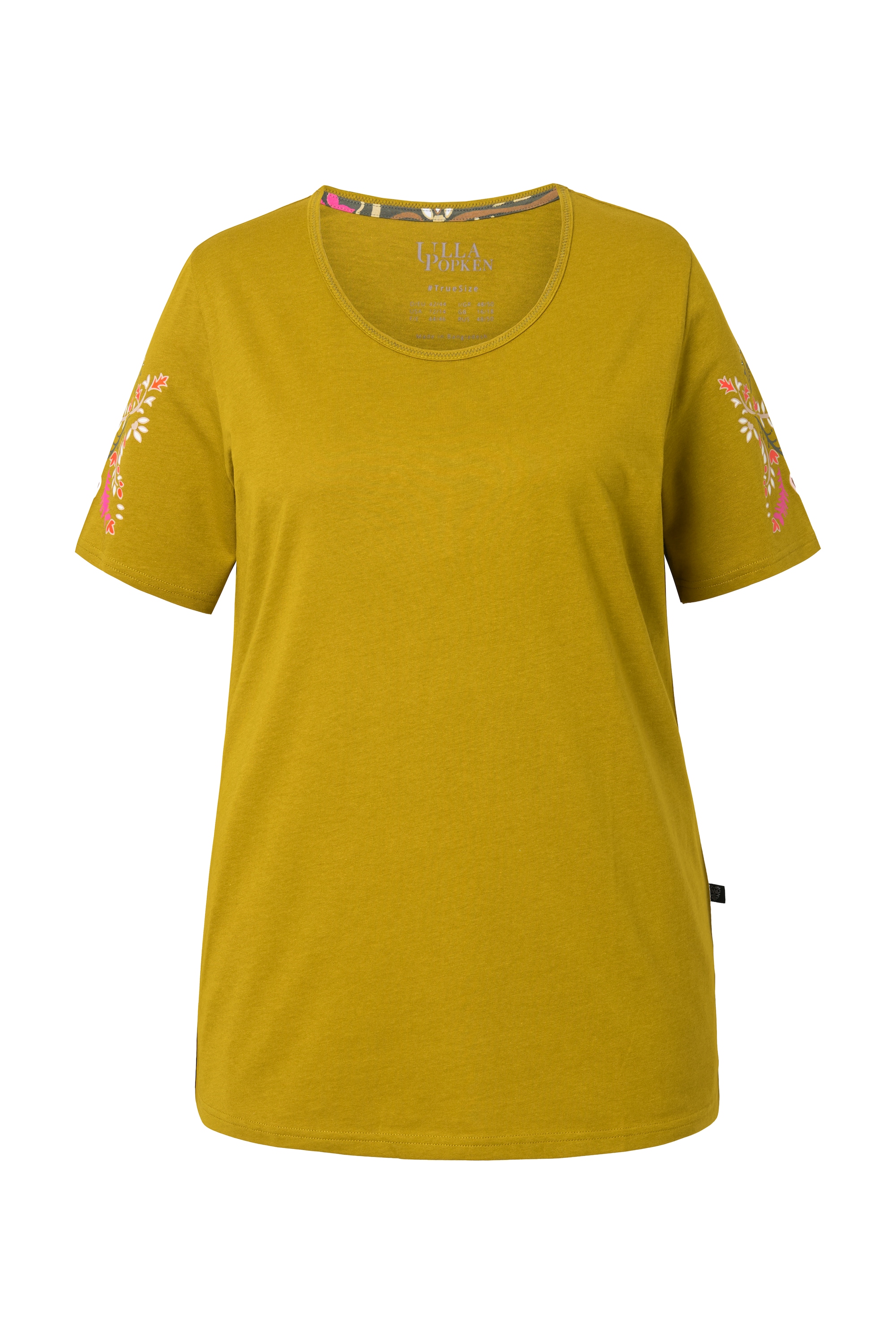 Ulla Popken Damen große Größen Pyjama Paisleymuster Rundhals Halbarm 839182