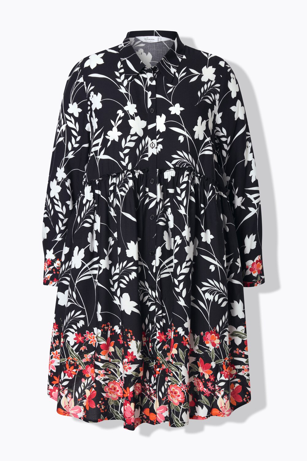 Stora storlekar Blus, Dam, svart, storlek: 50, Viskos, Mia Moda