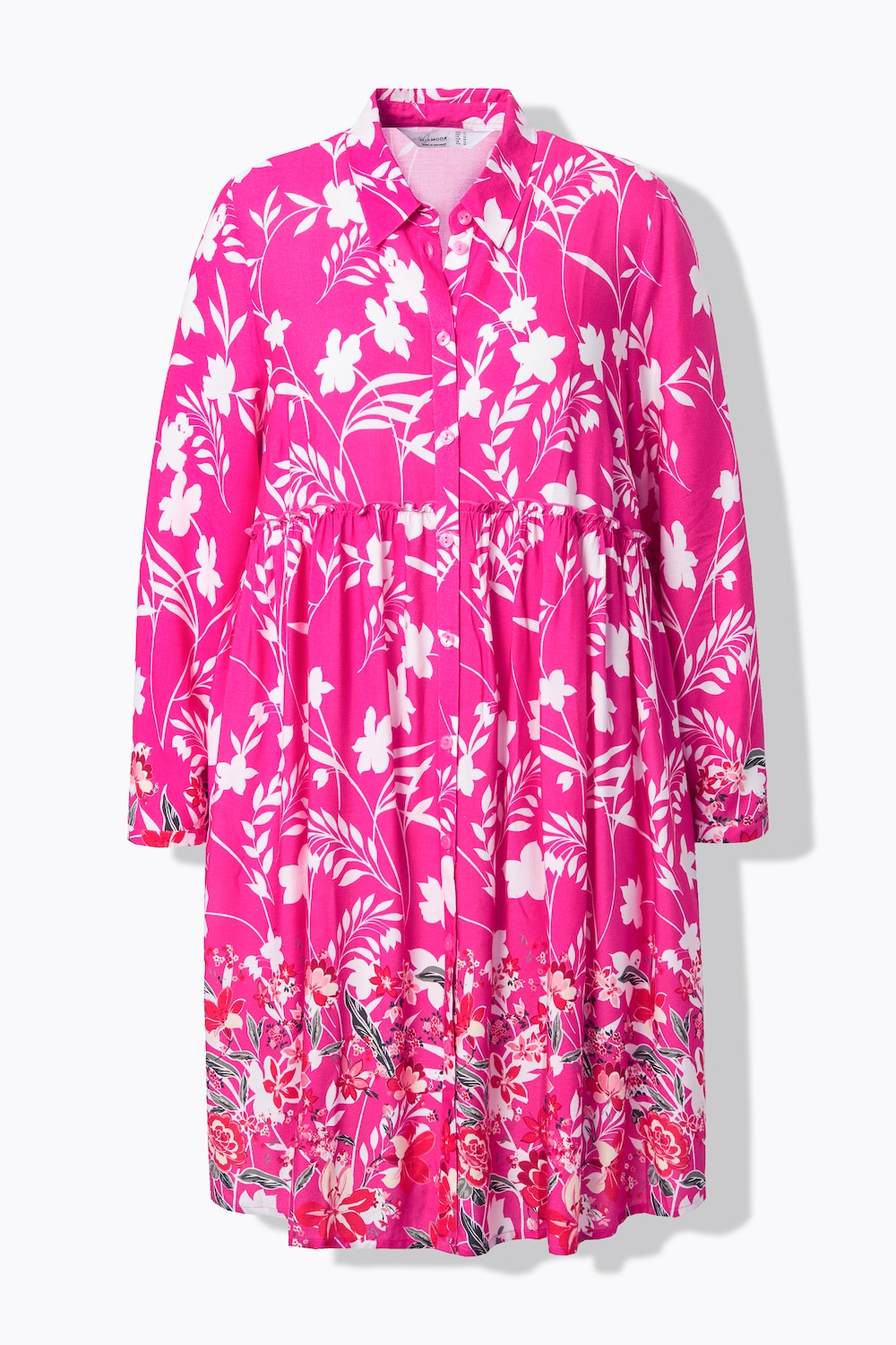 Stora storlekar Blus, Dam, rosa, storlek: 44, Viskos, Mia Moda