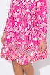 Blusa, forma en A, volante con estampado de flores