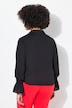 Bluse, wrap-look, chiffon, ærmeflæse