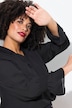 Bluse, wrap-look, chiffon, ærmeflæse