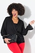 Bluse, wrap-look, chiffon, ærmeflæse