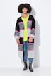 Long & open neon stripe cardigan