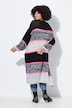 Long & open neon stripe cardigan